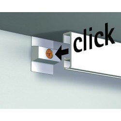 Nástěnná lišta Click Rail, bílá přetíratelná - 300 cm