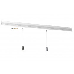 Zakládací lišta Deco Rail, bílá - 200 cm